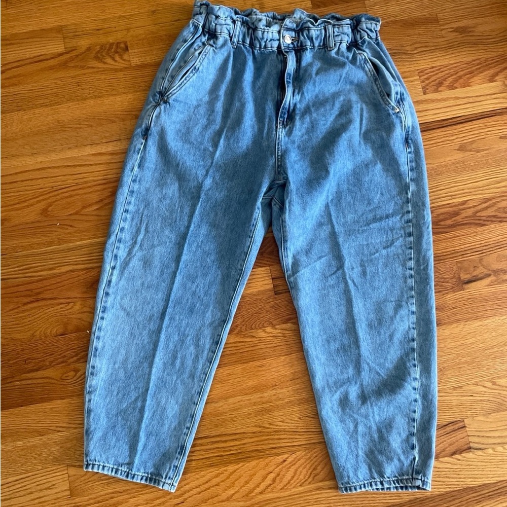 Zara Barrel Fit Blue Jeans Size 12